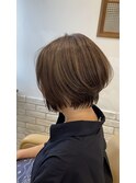 ショートボブ×くびれショート×白髪染め×髪質改善