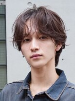 バイフィフス 原宿/表参道(by fifth)&nbsp;緩め波巻きスパイラルパーマシャドウパーマメンズセンターパート