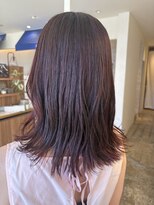 アコーズ ヘア トクシゲ(accord s hair Tokushige)&nbsp;ボルドーカラー/暖色カラー/外ハネスタイル