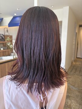 アコーズ ヘア トクシゲ(accord s hair Tokushige) ボルドーカラー/暖色カラー/外ハネスタイル