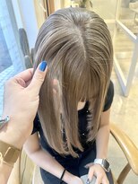 ヘアディレクションクレイス(HAIR DIRECTION CRACE)&nbsp;ミルクティーベージュ×切りっぱなしボブ
