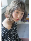 ハイトーンフリンジボブ