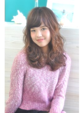 クラン(clan) ハイトーングラデーション大人可愛いバルーンミディ