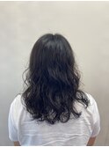 ダークカラーのセミウェットウェーブ☆