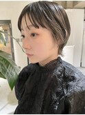 マッシュショートマッシュウルフシースルーバングショートウルフ