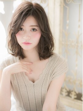 モッズ ヘア 福岡百道浜店(mod's hair) *mod's百道浜*…流れるレイヤー小顔抜け感ヘアミディアムボブe