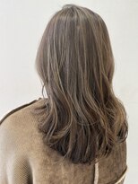 ヘアポジション 大曲飯田店(HAIR Position)&nbsp;セミロングレイヤー　ハイライトカラー