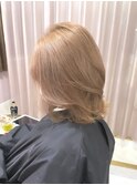 ゴールドブロンド/かきあげミディアム