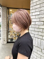 パーク(PAAQ) 【paaq田中智大】丸みショート×ピンクカラー