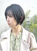 くびれヘア/アプリコットオレンジ/ハイライトカラー/レイヤー