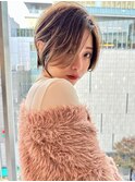 〈30.40.50代〉ひし形ショートボブ×ハイライト【ERIKA】