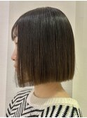 ぱつっとボブ☆美髪ボブ/美髪矯正[北千住]