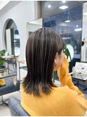 切りっぱなしロブ×コントラストハイライト