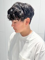 アイティーバイアルバム 下北沢店(IT by ALBUM) 短髪マッシュアッシュブラックオーガニックカラー_ba506581