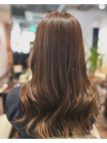 トゥルートラスト アン 下石田店(True Trust un) 赤み消しカラー大人可愛い透明感立体感ブラウン×くびれ巻き