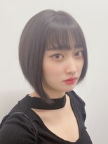 ロンド シャルム 吉祥寺(Lond charme) ボブ ストレート 黒髪 縮毛矯正