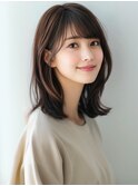 ★暗めカラーグランマッシュフェイスフレーミングデザインカラー