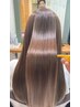 【崎久保指名限定】カット＋地毛風ストレート＋中間処理Tr＋ハホニコ3stepTr