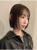 ミニボブ/透明感カラー