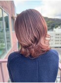#ピンク #ピンクベージュ #ブリーチあり #くすみピンク