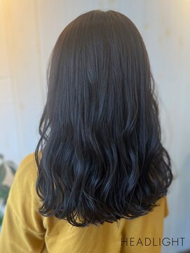 アーサス バイ ヘッドライト 佐久平駅南2号店(ursus by HEADLIGHT) ロングパーマ×アッシュブラックカラー