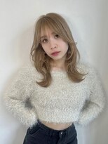 アンニュ(annuy)&nbsp;【annuy＿aoyama】顔まわりカット/ハイトーン／ミルクティー