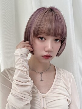 バイオレット 表参道店(Violet) ワンブリーチ大人気淡いピンクカラー