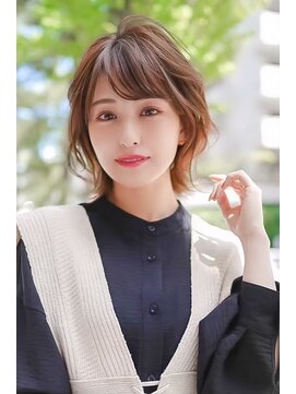 ギークス(GEEKS) 【GEEKS渋谷】ブリーチなし/春カラー/ボブウルフ/小顔/20代30代