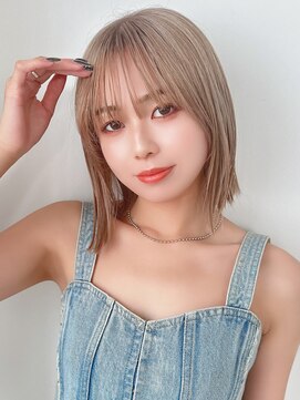 ドーチェ 平野(DOCHE) 切りっぱなしボブ×ケアブリーチ×ストレート