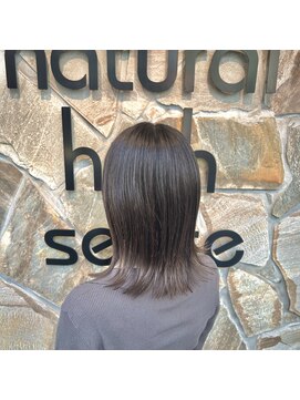 ナチュラルハイセンス 本店(natural high sense) ミスティークカラー×外ハネ　似合わせカット/町屋駅