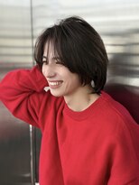 ジーナ 天神(Zina)&nbsp;フェザーパーマ/ミディアムボブ【メンズサロンZina 天神】