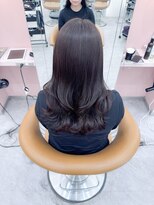 ロンド ブランシュ 錦糸町北口(Lond blanche)&nbsp;ココアベージュブラウンブリーチなしレイヤー韓国前髪