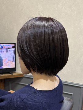 カミケン 清明店(kamiken.) ピンクブラウンカラー×ショートボブ【カミケン清明店】