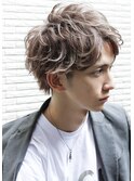 外ハネメンズショートパーマ