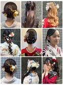 卒業式袴着付けヘアセット