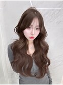 2wayバング 韓国前髪 シースルー レイヤーカット 顔周り