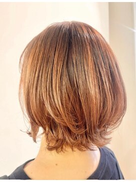 シエル 阿佐ヶ谷(le:Ciel) オレンジカラー×ショートボブ