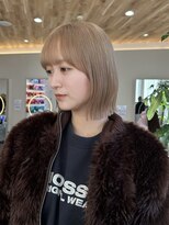 アーチバイケンジ(arch by kenje)&nbsp;ボブ/切りっぱなしボブ/ミルクティーベージュ