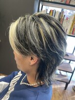 エント(ento) ブロンド映えのメンズウルフヘア◎