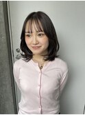 レイヤーカット × 透明感カラー