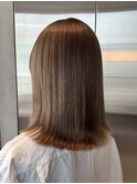ブリーチなしカラーで叶う夏ベージュ！レイヤーで垢抜け