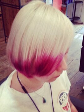 ワンス(Once) ホワイトブリーチカシスカラー◎20代30代40代50代