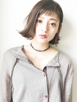 ダブ アオヤマ(DaB AOYAMA) 【DaB】モードな3Dカラーワンレン切りっぱなし無造作カールボブ