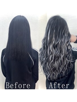 あるじゃんすー さいたま店 ブラック×シルバー#シールエクステ#ホワイトグレージュ#大宮