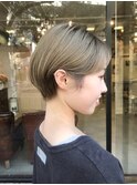 [LOJE]ハイトーングレージュショートボブ