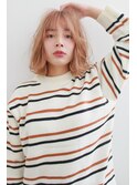 ミルクティーブラウン　シフォンボブ　イルミナ