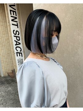 ペレ 渋谷(PELE) Y234_ホワイトパープル ×インナーカラー