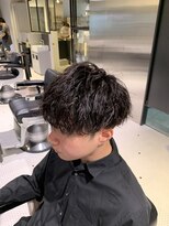 フランクスバーバーザスタンド(Frank’s barber the stand)&nbsp;メンズナチュラルパーマショート束感グレージュF