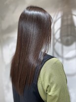 ルエ ヘアメイクバイアクセル(Louer hairmake byAxe-l) 髪質改善メテオカラー×カット　ロング