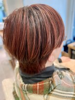 フリップビーアヴェダ(FLIP B AVEDA)&nbsp;本八幡×オーガニック×レッドカラー×ミセス×マッシュショート